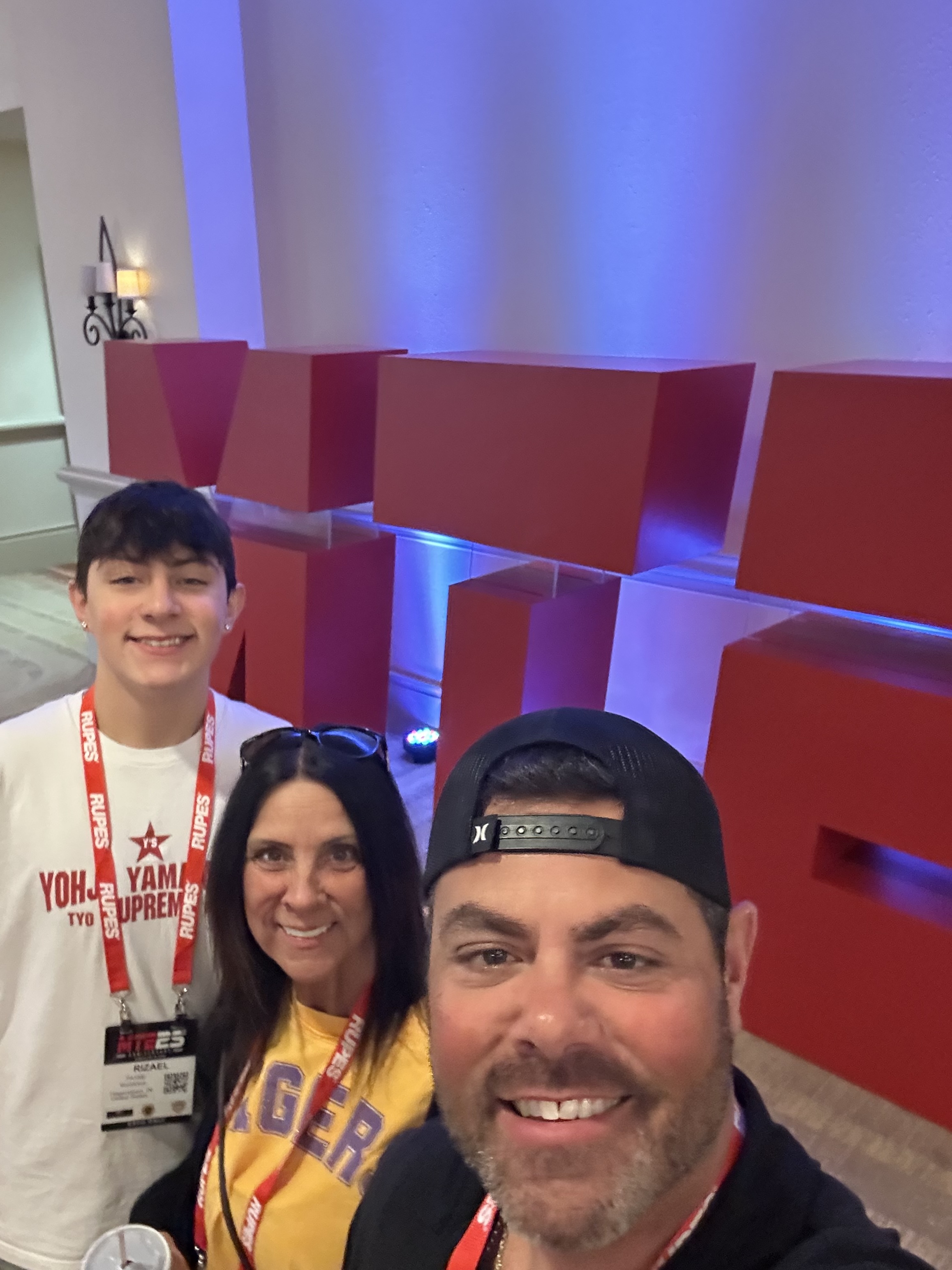 Three generations of the Payne family -- Rizael, Amanda, and Michael Payne