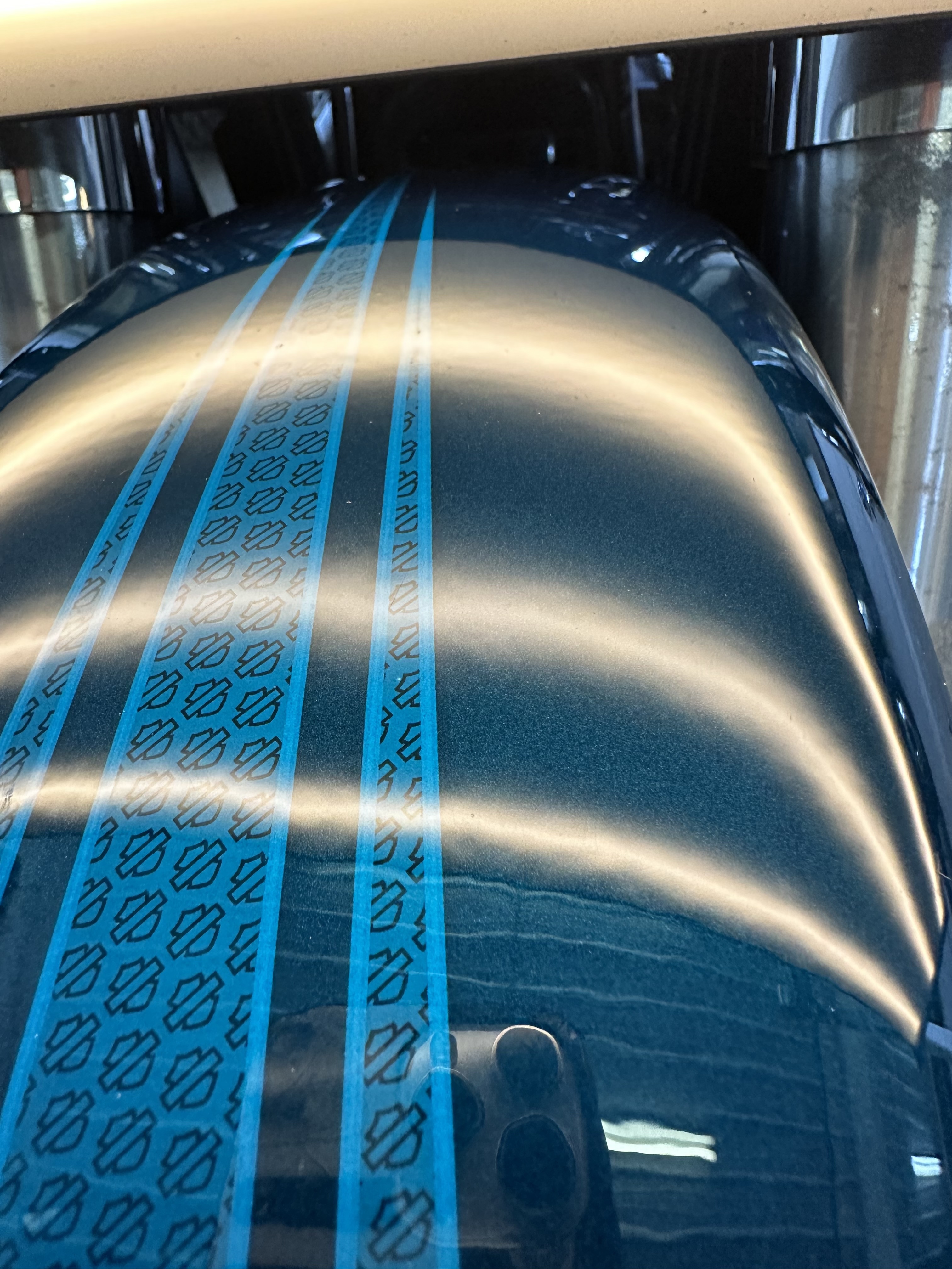 Same roof panel restored smooth after PDR repair